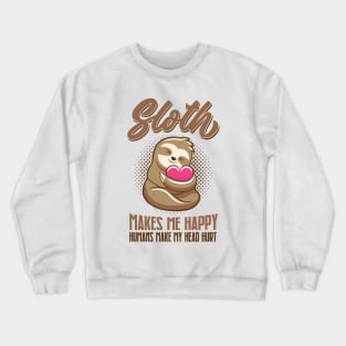 Cute Sloth Baby Animal Crewneck Sweatshirt